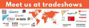 Meet us at the most important trade fairs in the Plastics and Beverages sectors