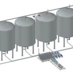 continuous mixing systems for the production of beverages and also the production of syrup and concentrate