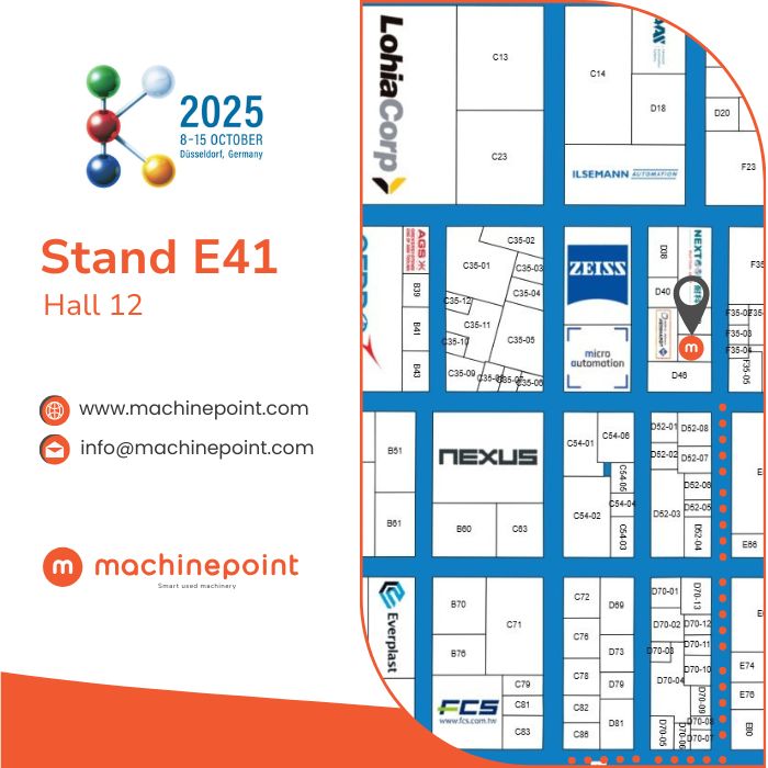 Mappa fiera K 2025 MachinePoint