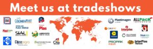 Meet us at the most important trade fairs in the Plastics and Beverages sectors