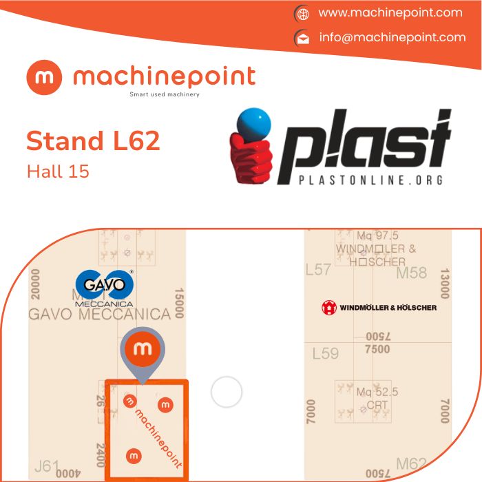 Mapa MachinePoint en feria Plast Milán 2026