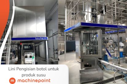Lini Pengisian botol untuk produk susu